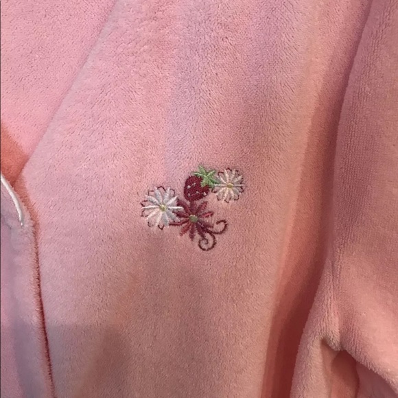 Jasmine Rose Fleece Robe Size Medium - Picture 4 of 8